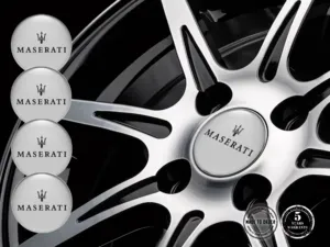 Maserati Radplaketten Ausgabe Harzgewölbte Labels